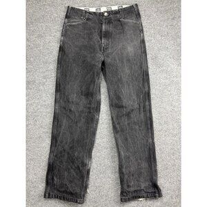 Vintage County‎ FB Jeans Mens 34x32 Gray Charcoal Straight Leg Distressed